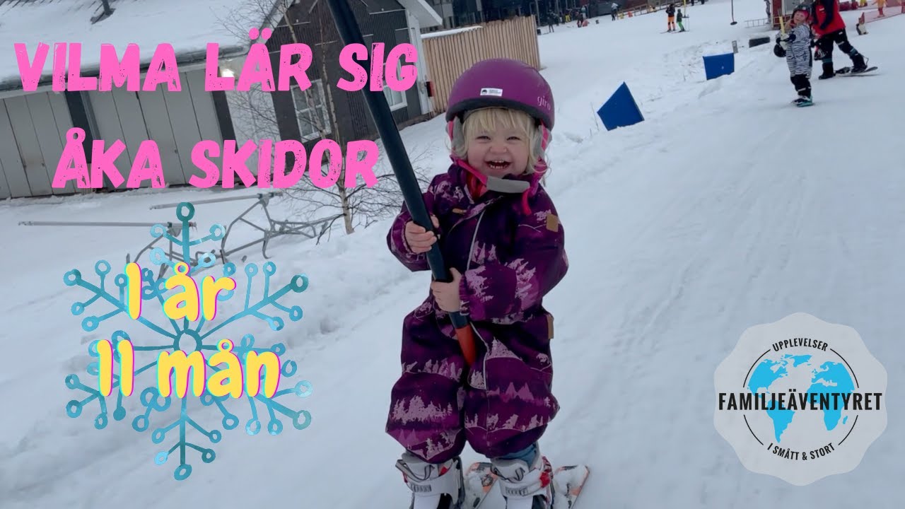 Vilma lär sig åka skidor i Branäs på sportlovet - VLOGG