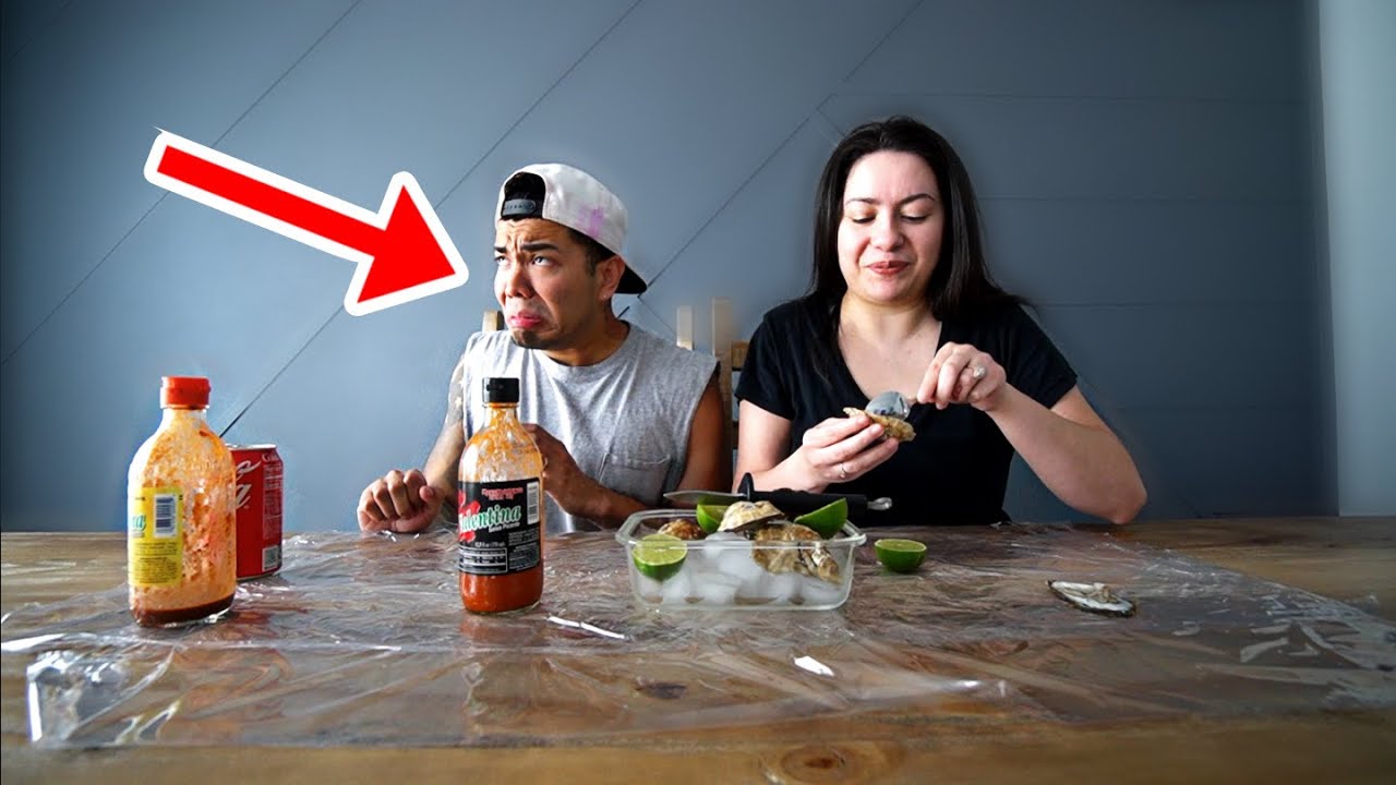My Husband TRYING OYSTERS For The FIRST TIME! 🤢🦪