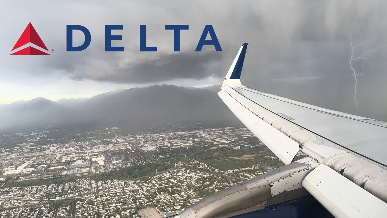 Heavy Thunderstorms on Approach and Landing in a Delta Air Lines Airbus A321 in Salt Lake City