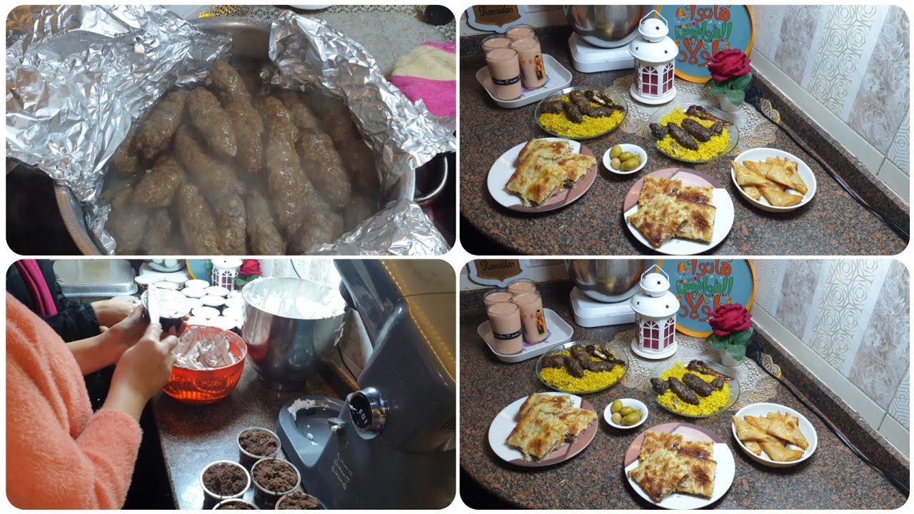 أفطار ١٥ رمضان🙈والله لسة بدري يا شهر الصياام❓كفتة العزومة والحلو طبعا برعايتي💪 