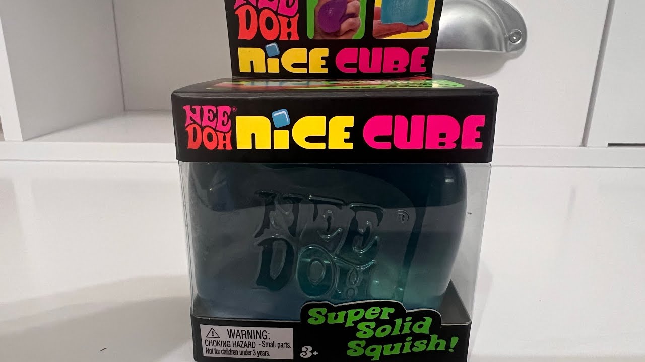 Playing with the Nee Doh Nice Cube 🧊 (soft and squishy sounds)