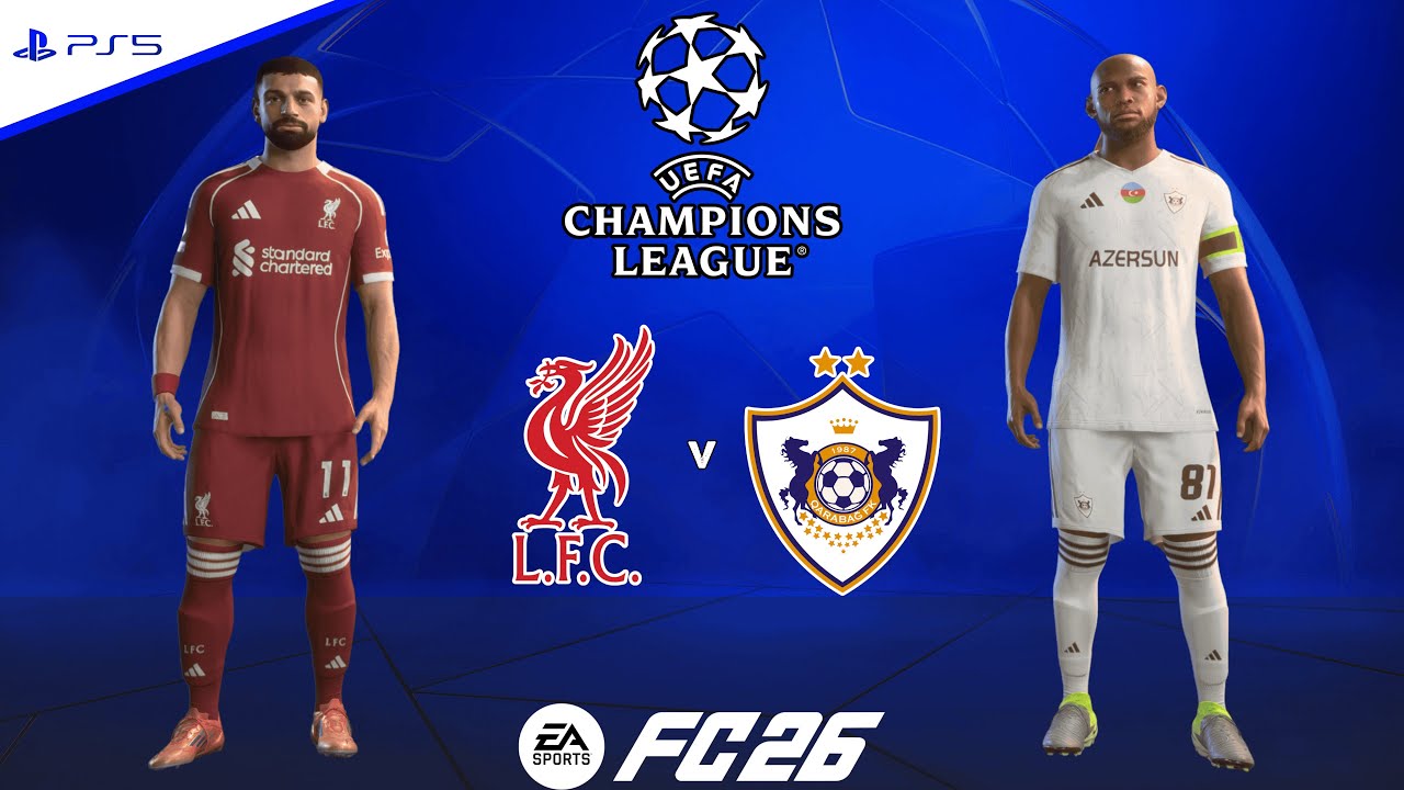 Liverpool vs Qarabag | UEFA Champions League 25/26 | FC 26 - PS5™[4K]