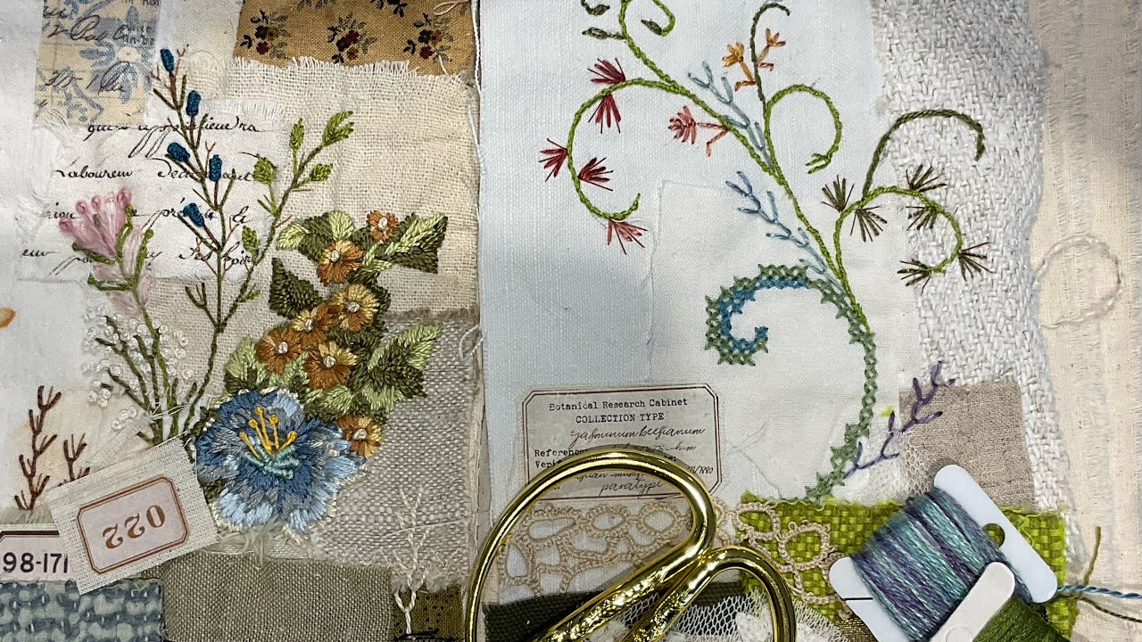 Part 12 Journal of Snippets #jenniferclouston a journal for my 60mins of stitching #stitchedsnippets
