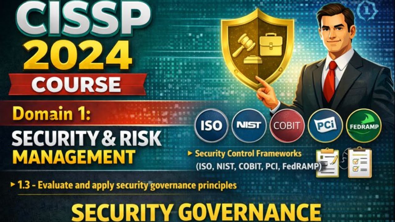 CISSP Domain 1: Security & Risk Management-1.3 - Evaluate and apply security governance principles