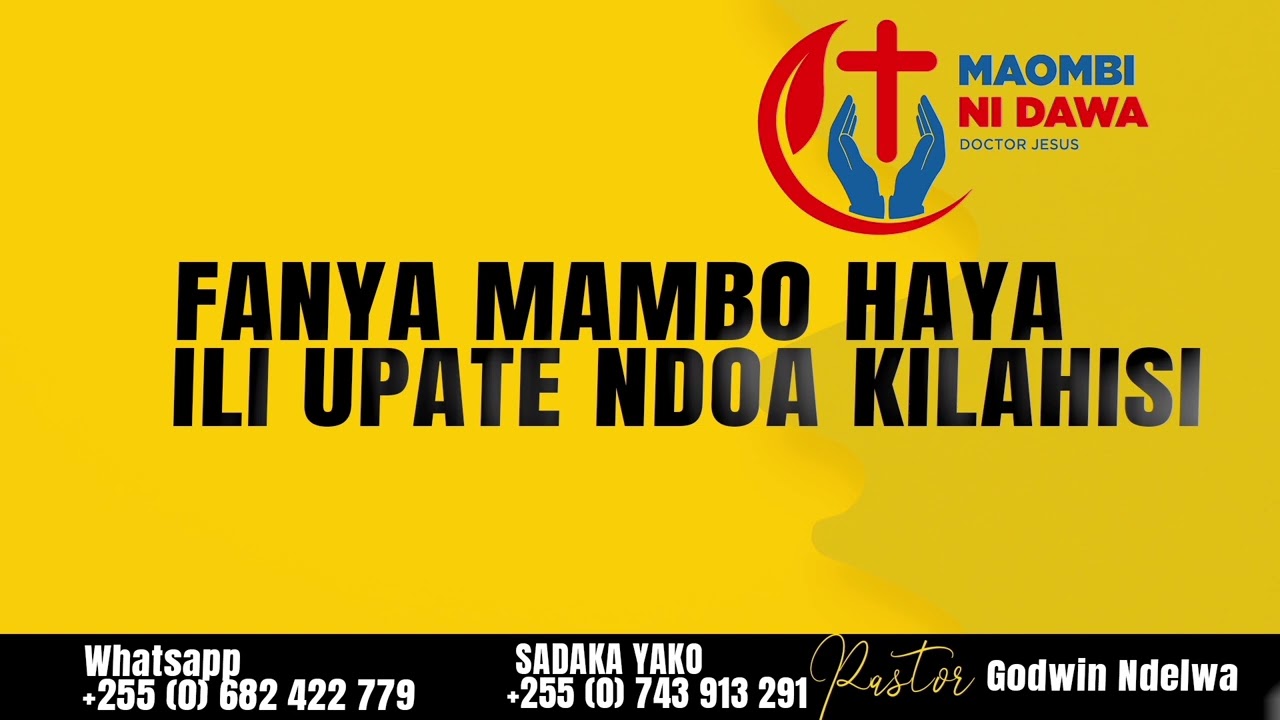 Fanya maombi haya ili upate ndoa, jinsi ya kupata mume wa kuoa. by pastor godwin ndelwa