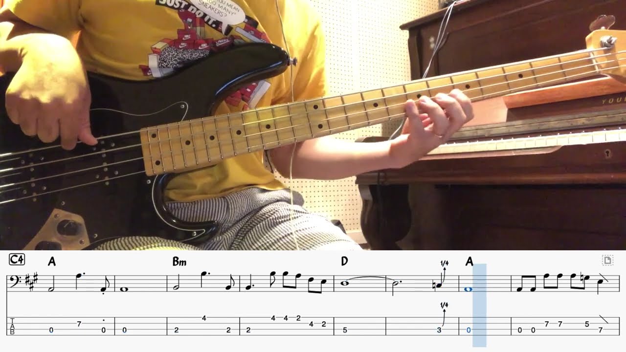 What's up - 4 Non Blondes  Bass Cover & Backing Track (Bass Tab)