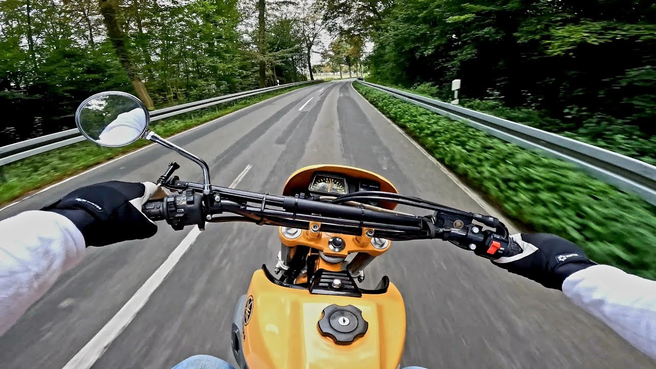 Yamaha xt 600  Supermoto erste Fahrt