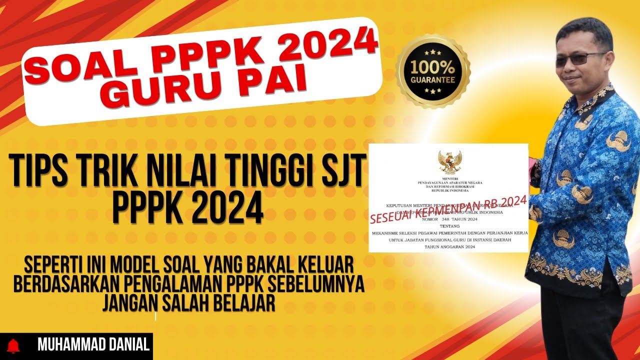 TRYOUT SOAL PPPK TEKNIS SJT GURU PAI (PENDIDIKAN AGAMA ISLAM)-PPPK GURU PAI 2024
