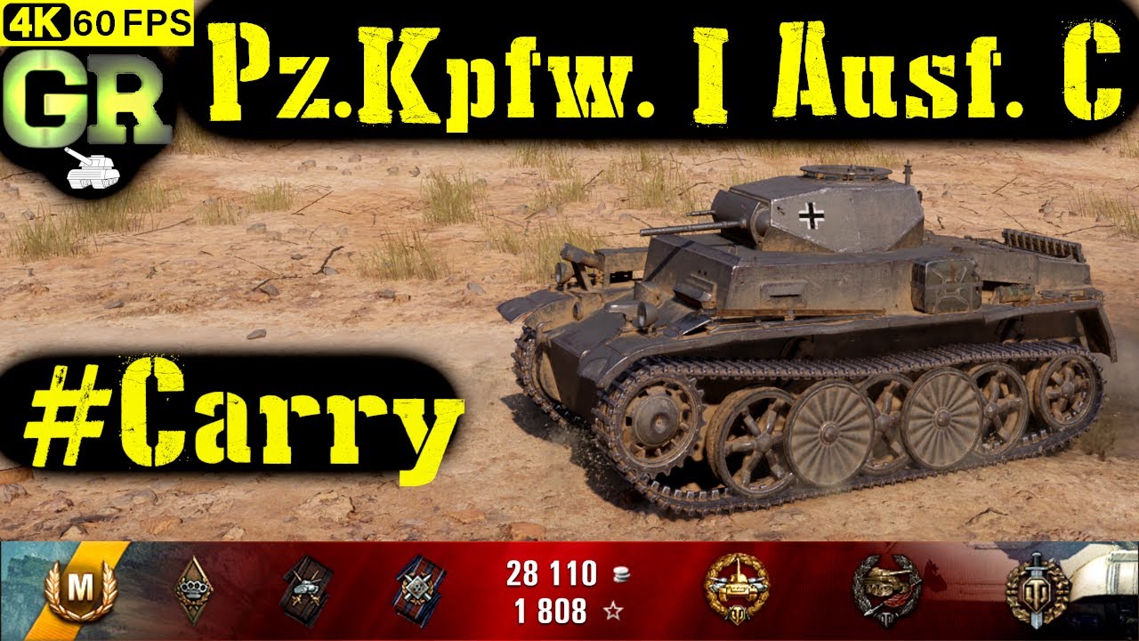 World of Tanks Pz.Kpfw. I Ausf. C Replay - 6 Kills 1.2K DMG(Patch 1.4.1)