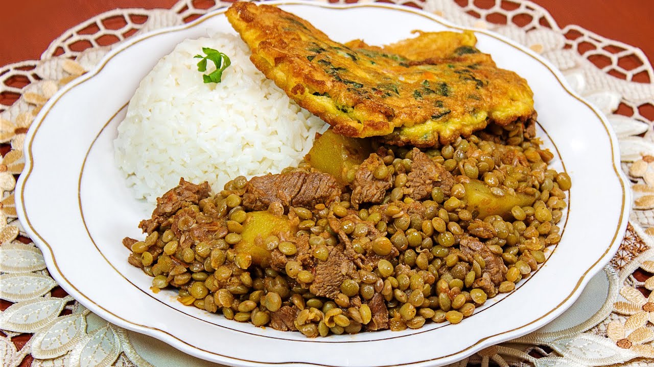 GUISO DE LENTEJAS CON CARNE | FACIL Y NUTRITIVO | Sazón y Corazón