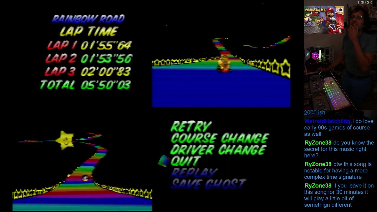 Trying some 1996 N64 games! (PW64, WR64, KIG, CUSA, MK64) [chilled] | My 115th livestream