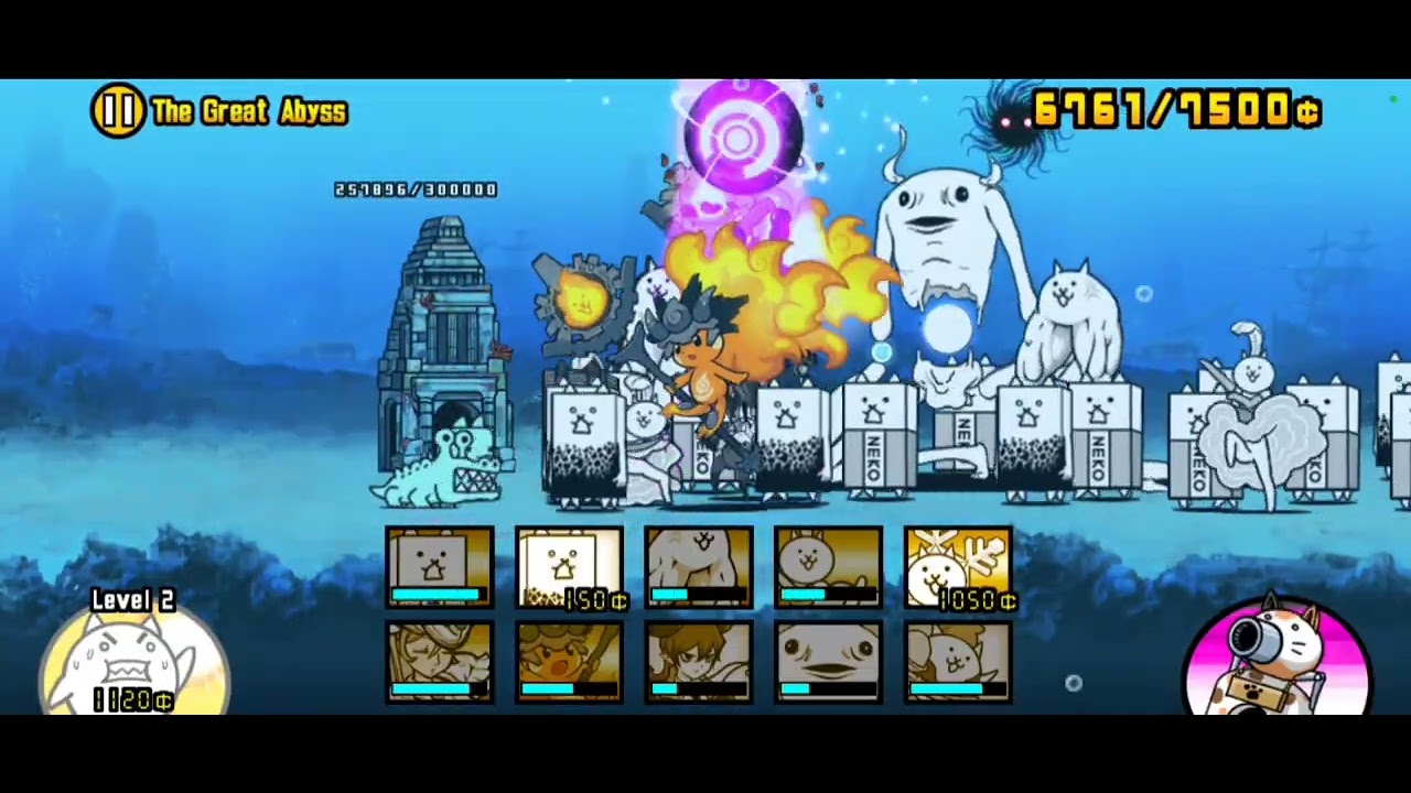 The Battle Cats ITF(Into The Future) TGA(The Great Abyss) all bosses 