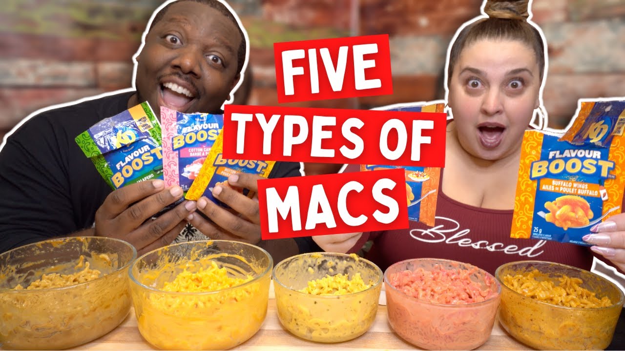 Trying 5 Different Mac and Cheese Flavors!!! [Taste Test]