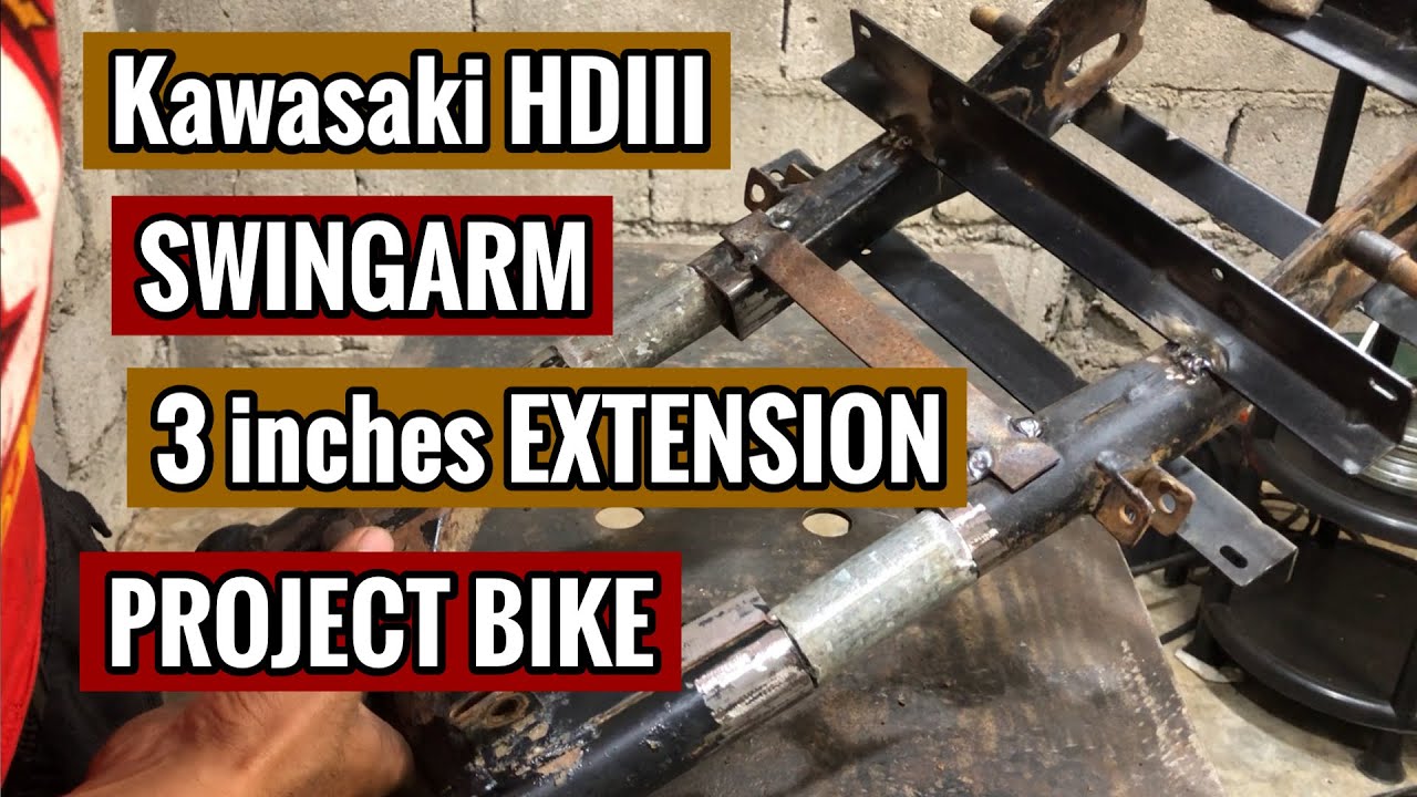 SWINGARM EXTENSION FOR KAWASAKI HDIII PROJECT BIKE