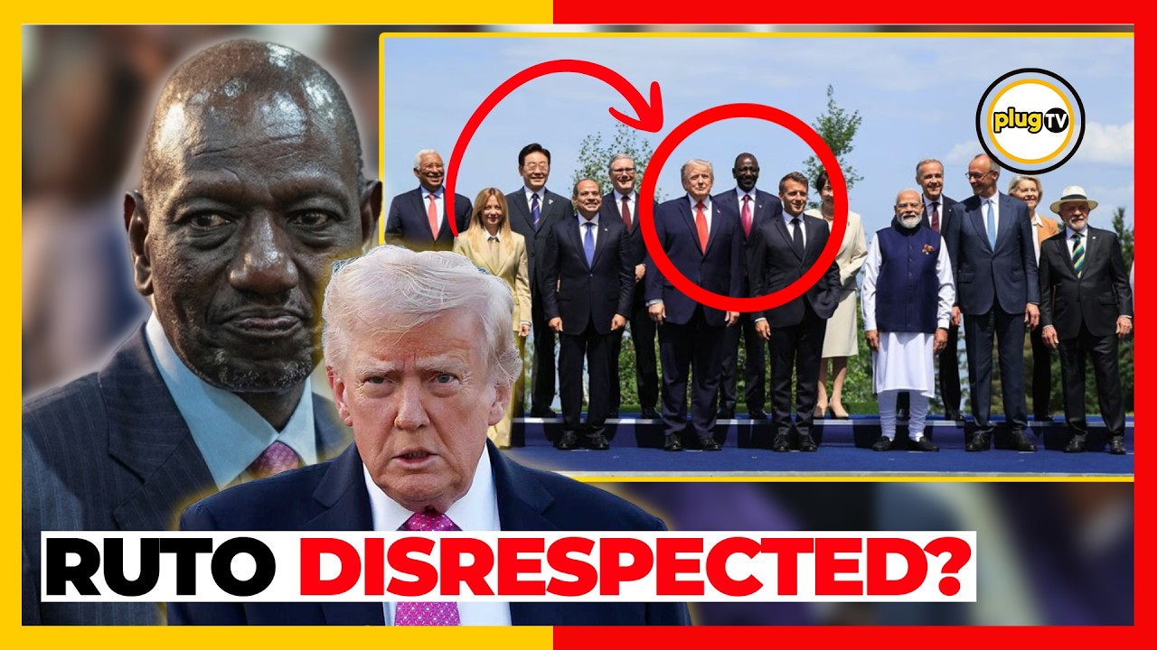 Trump SHOCKINGLY IGNORES Ruto During G7 Group Photo|Plug Tv Kenya