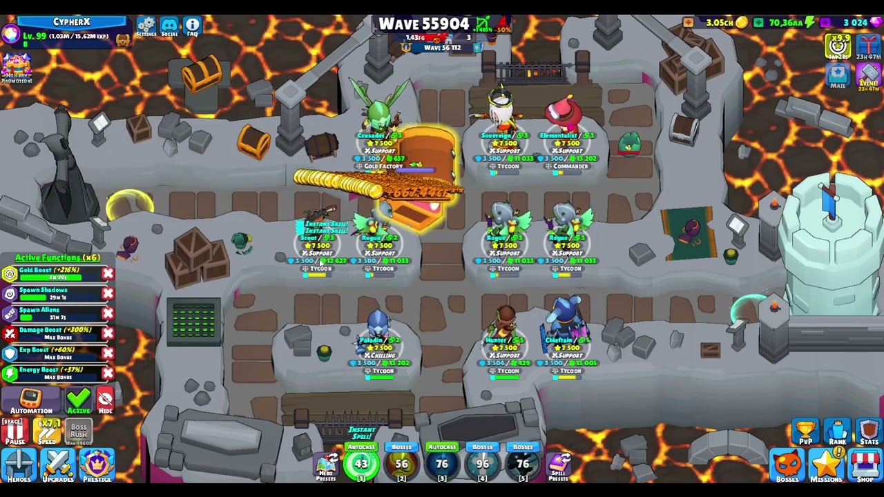 Idle Hero TD ~ Crusader Slow Gold Farm