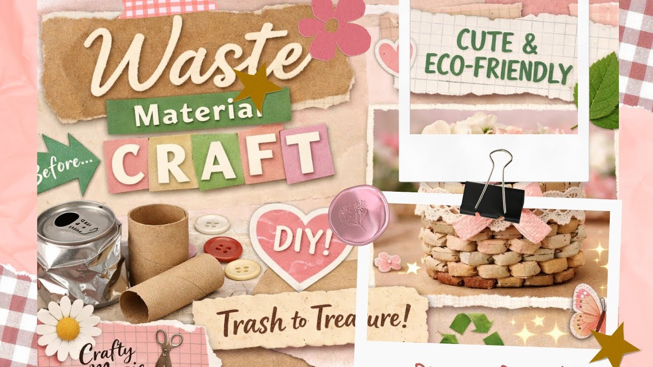 ഇതൊന്നും waste അല്ല |🌿 From Waste to Wow ♻️ | Pinteresty Eco Craft Ideas #CreativeDIY #malayalam 