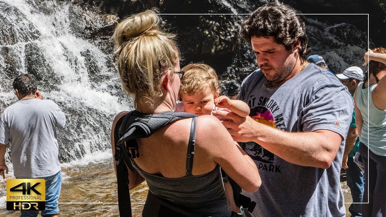 Kid Friendly Laurel Falls Hike | Great Smoky Mountains National Park 4K