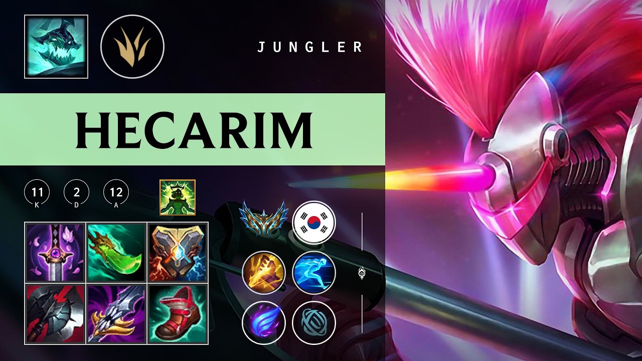 Hecarim Jungle vs Nidalee - KR Challenger Patch 26.05