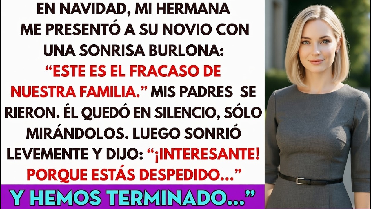 En la cena de Navidad, mi hermana me humilló frente a su novio CEO… pero él terminó despidiéndola...