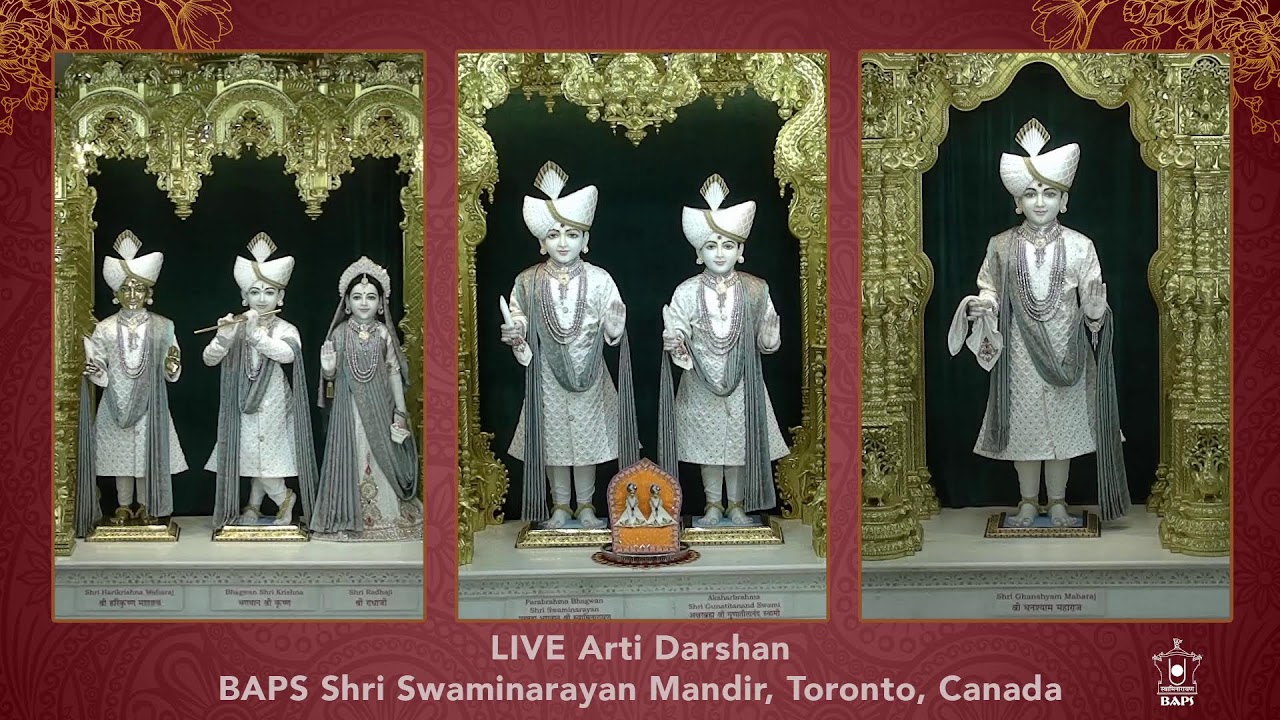 LIVE Sandhya Arti - BAPS Shri Swaminarayan Mandir - Toronto, Canada