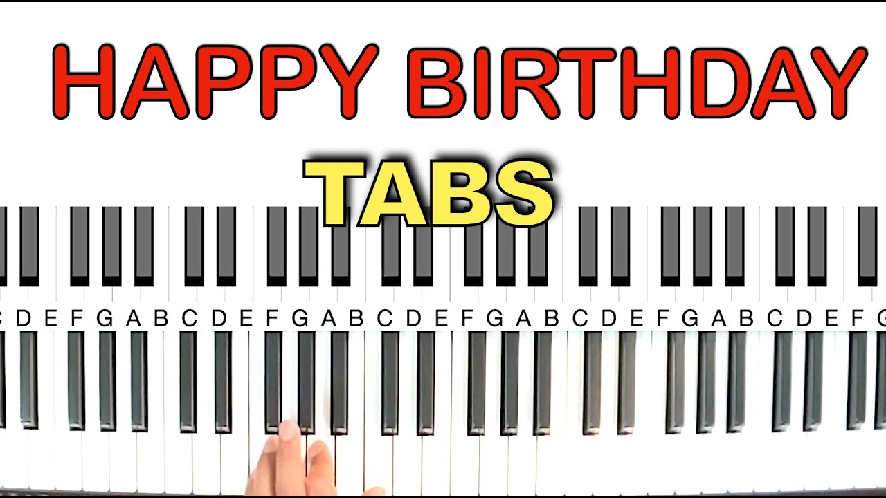Happy Birthday Piano Lesson | SUPEREASY | Happy Birthday Piano Tabs