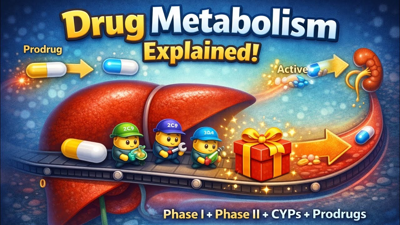The Drug You Swallow Is NOT the Drug That Treats You #Pharmacology #USMLE