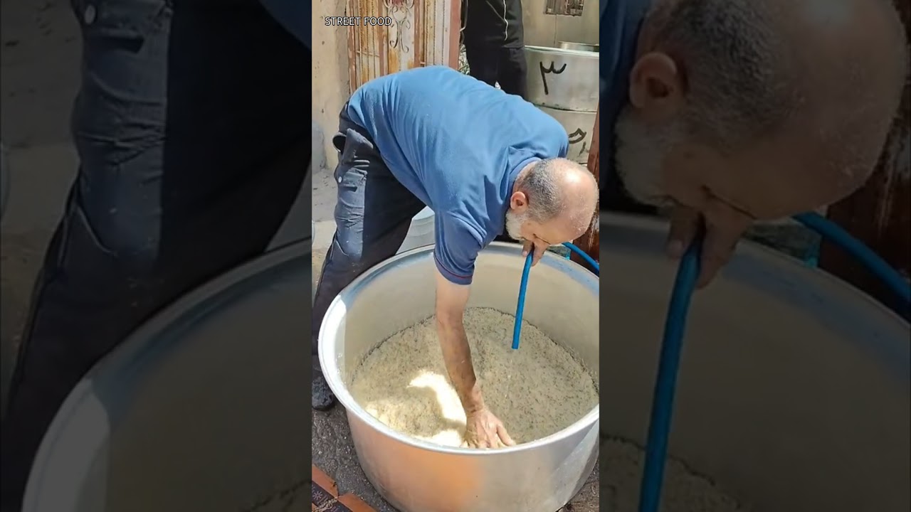 طريقة عمل التمن كبس مع شيف ابو حسين | اكل شوارع العراقي