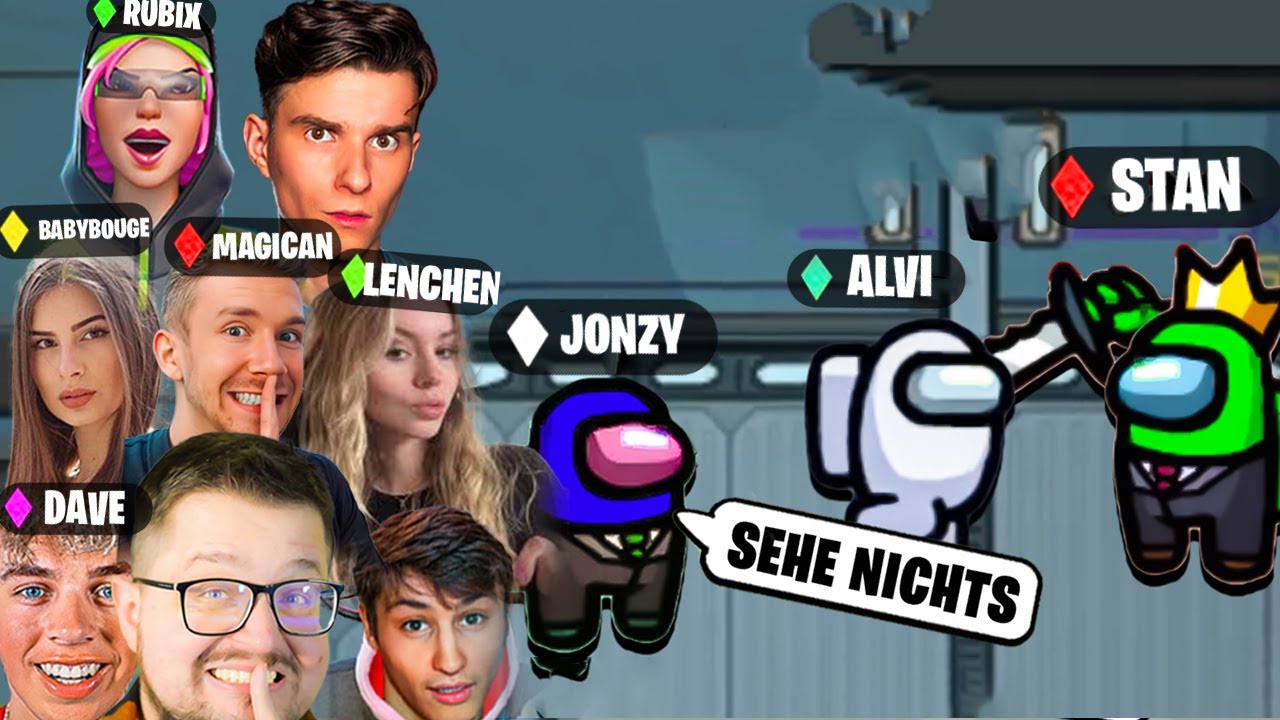 JONZY IST MEIN 3ter IMPOSTER 😍 10 Content Creator Among Us XXL Battle mit Alvi, Magican, Rubix