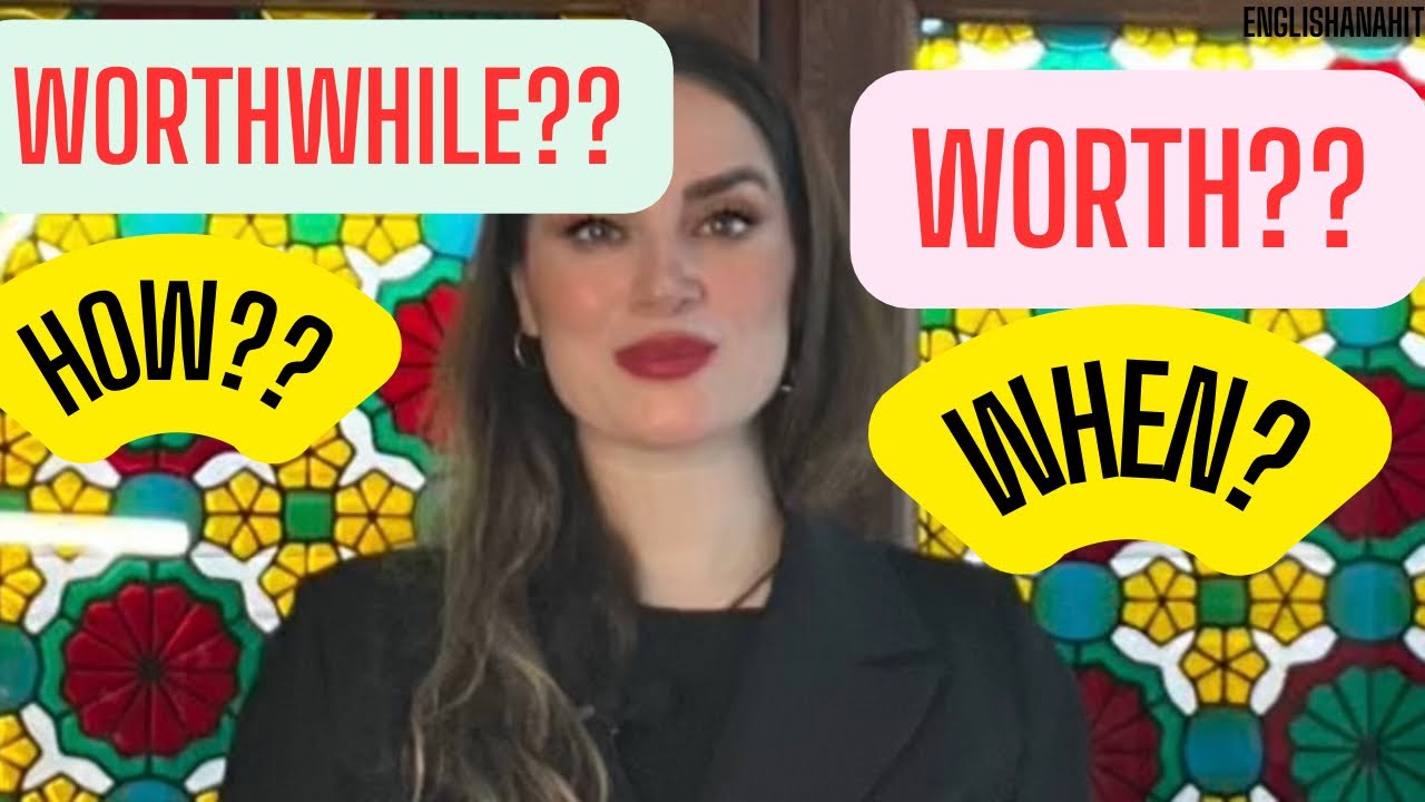 English learners DOOOON’T KNOW these points about the difference between worth and worthwhile.♥️