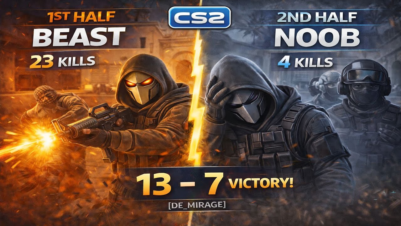 From Beast to Noob... | Road to FACEIT level 10... Mirage CS2