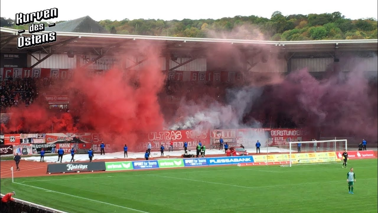 FC Rot-Weiß Erfurt 0:0 BSG Chemie Leipzig 29.09.2019 | Choreo, Pyroshows & Support