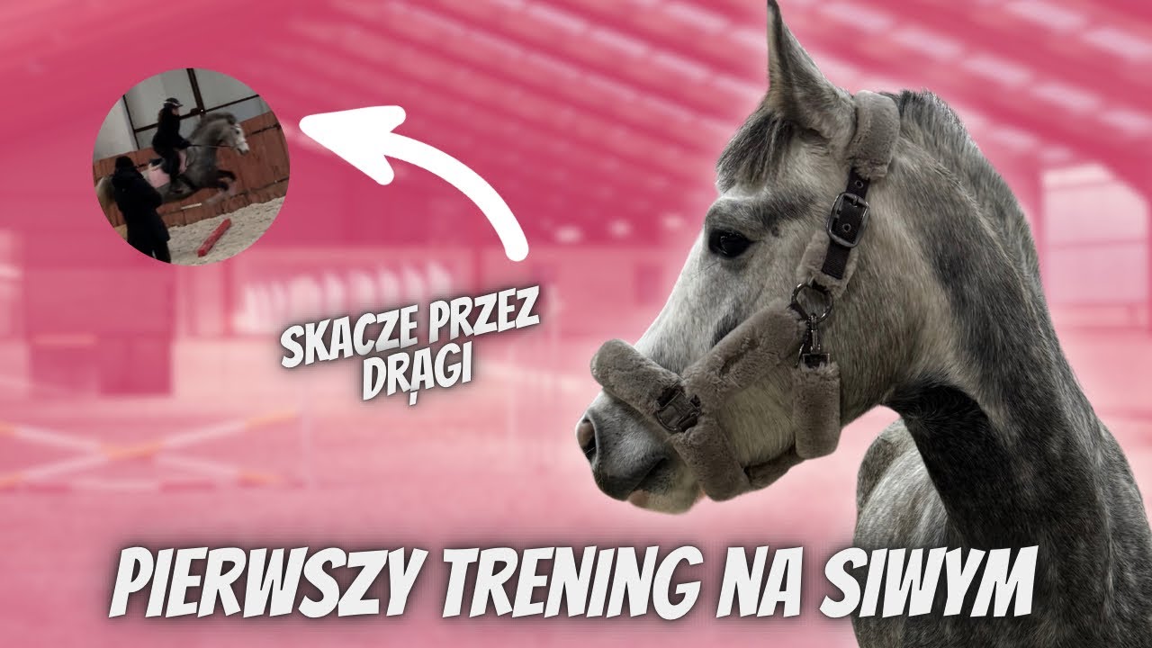 PIERWSZY TRENING Z TRENERKĄ NA SIWYM - SKOCZYŁ PRZEZ DRĄŻEK 🙈