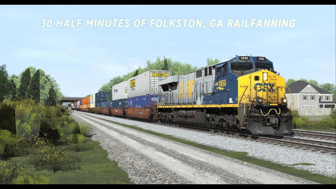 Trainz 2022 | 30 Half Minutes of Folkston, GA Railfanning