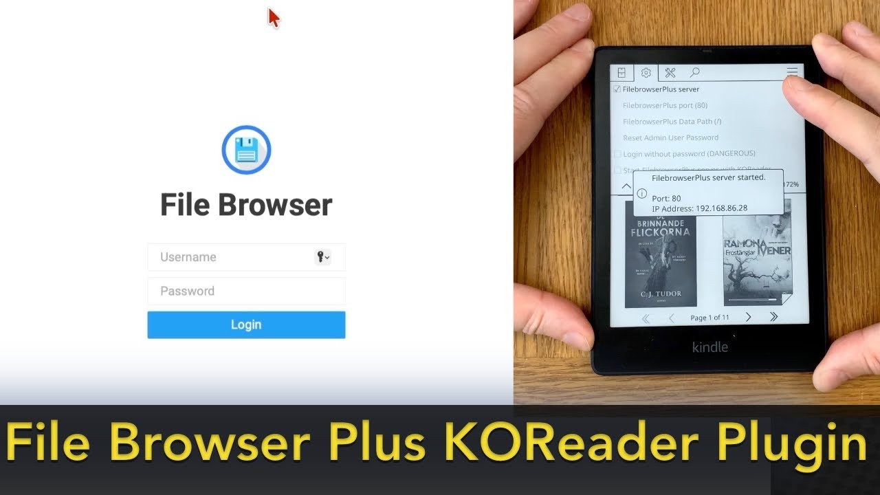 Лучший плагин FileBrowser KOReader для вашей электронной книги — плагин FilebrowserPlus для KOReader