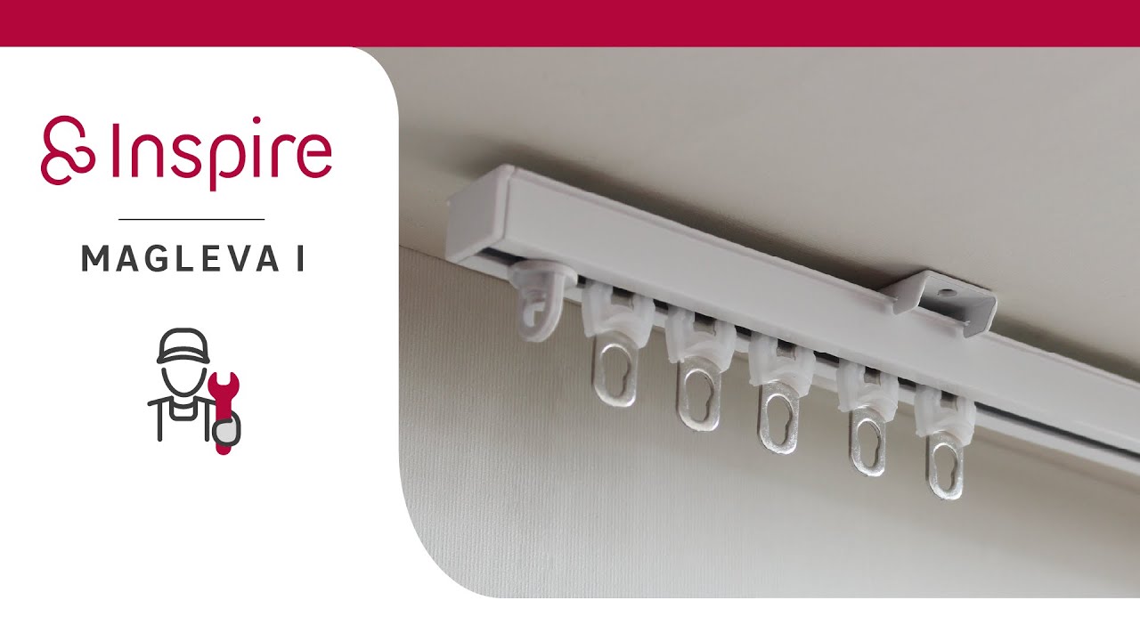 Comment installer le rail rideau Magleva 1 de la marque INSPIRE ?