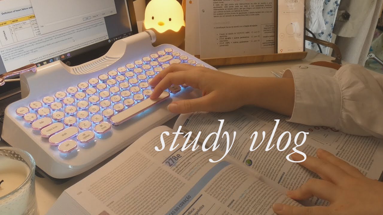 Study vlog (eng)⭐ Dias produtivos de faculdade: ocupada mas feliz ⭐