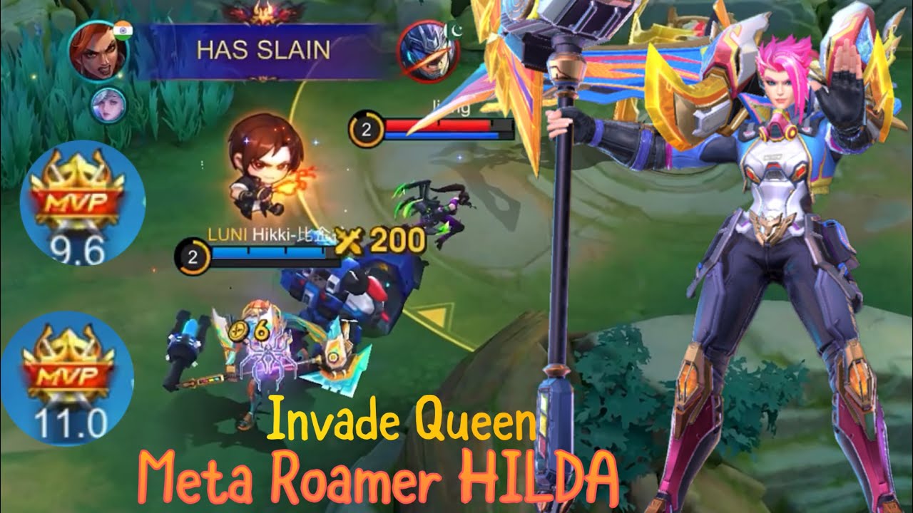 Nonstop Invade | Most Broken Roamer Hilda | Mobile Legend