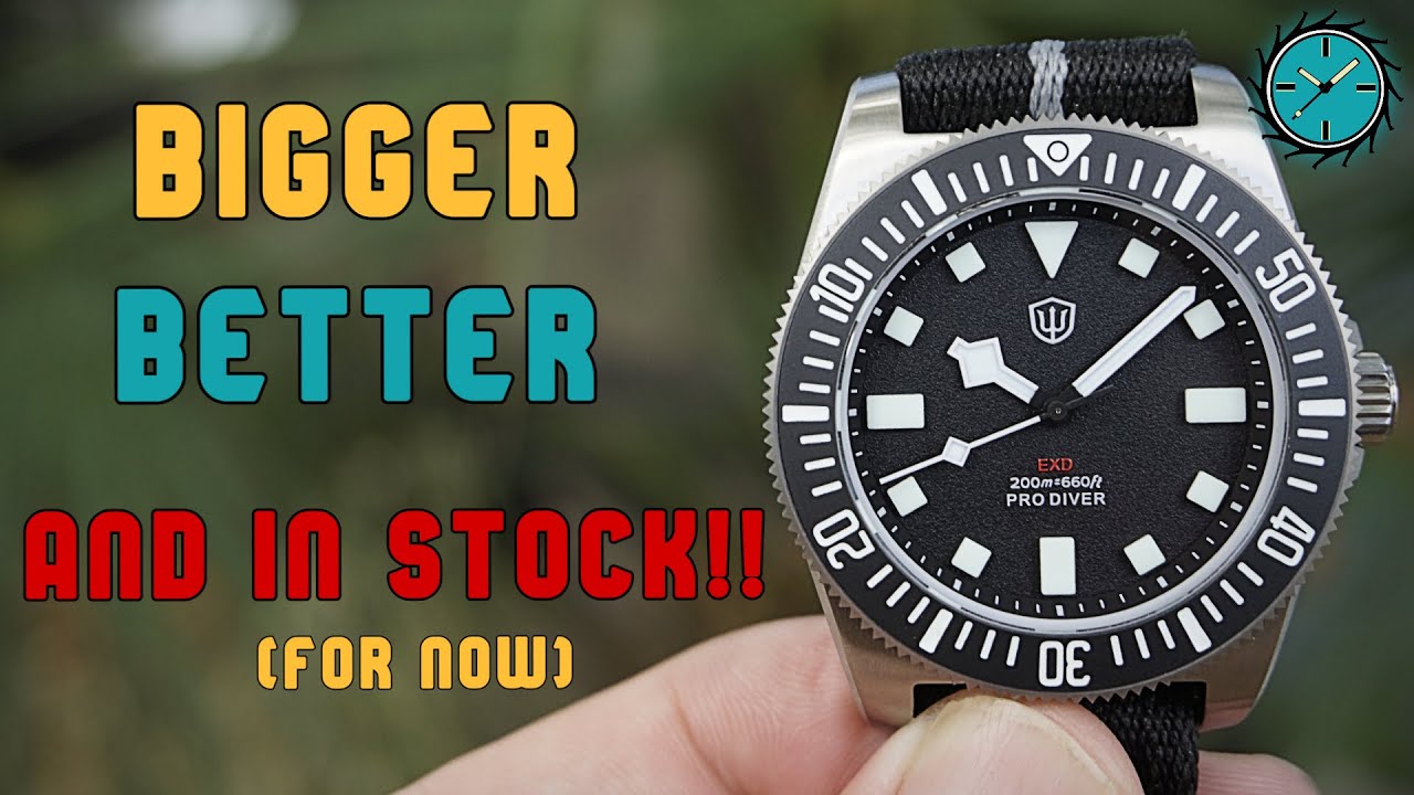 Дайверские часы VH31 из титана с люминесцентным покрытием Killer Lume [Обзор Watchdives EXD 40mm]