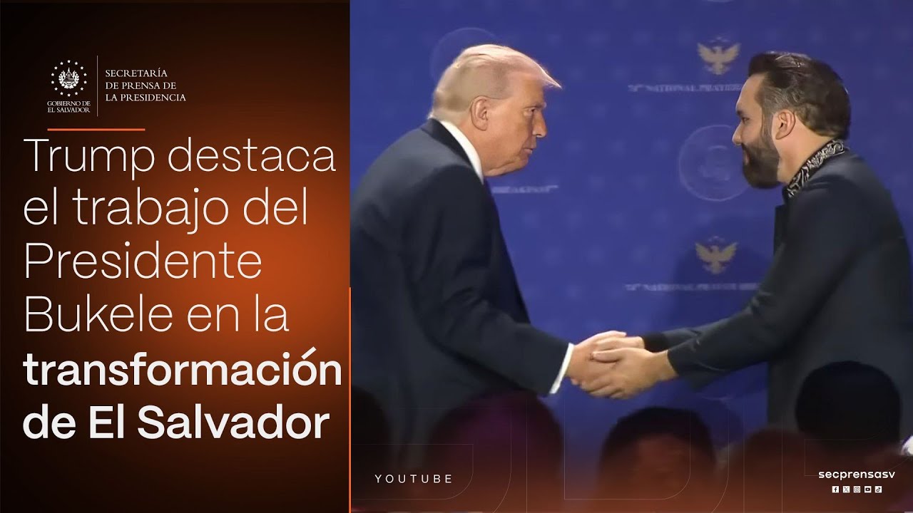 Trump reconoce a Bukele como gran aliado y destaca su trabajo en la transformación de El Salvador