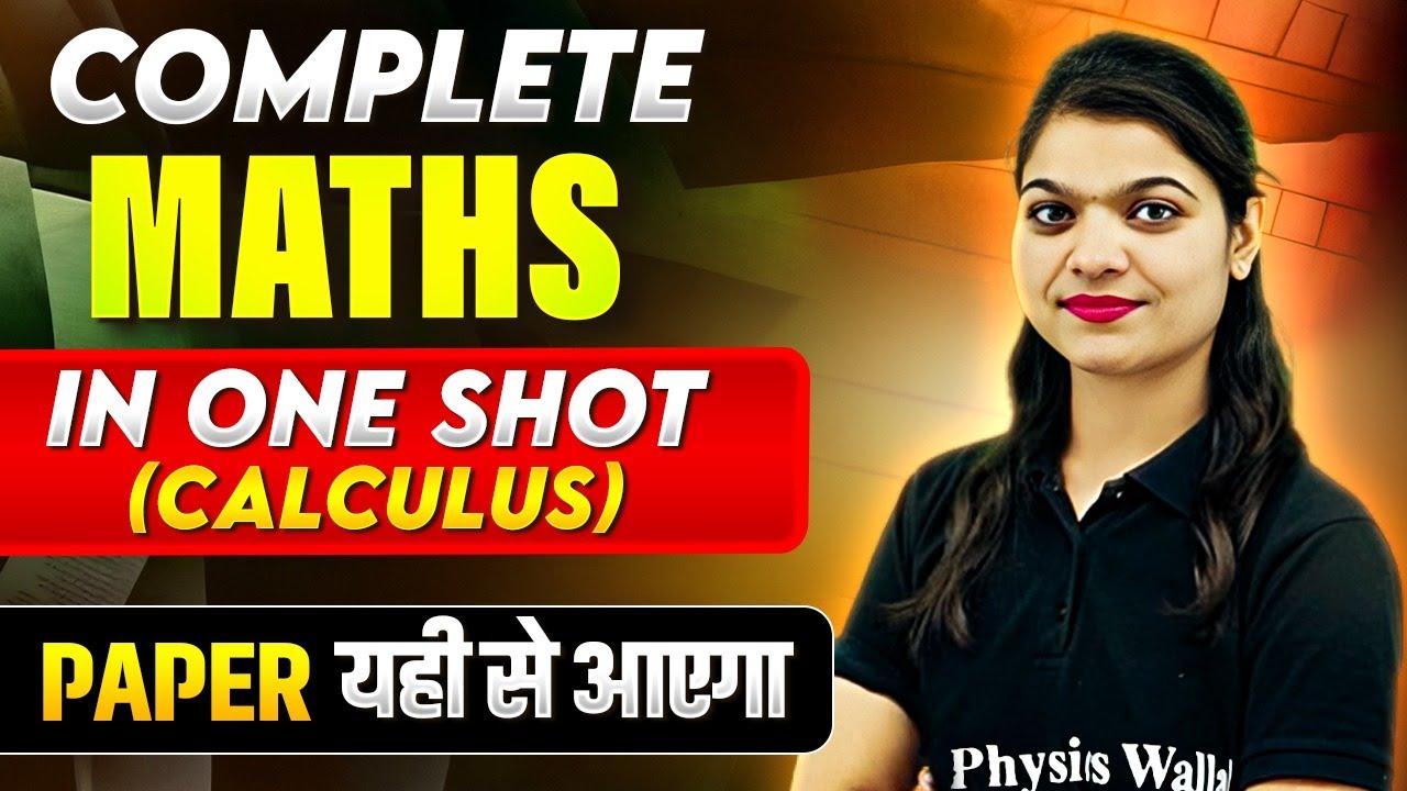 Complete MATHS (CALCULUS) in 1 Shot - Most Important Questions + PYQs || Class-12th CBSE Exam