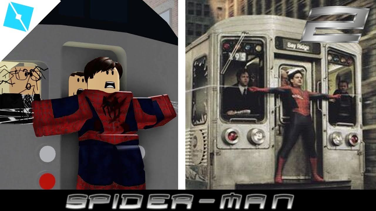 Spider Man Saves Train - Roblox SpeedBuild