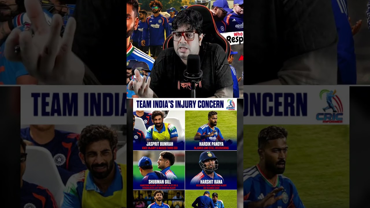 India team injury crisis 🥵#indvszim #squad #odicricket #viral #cricket