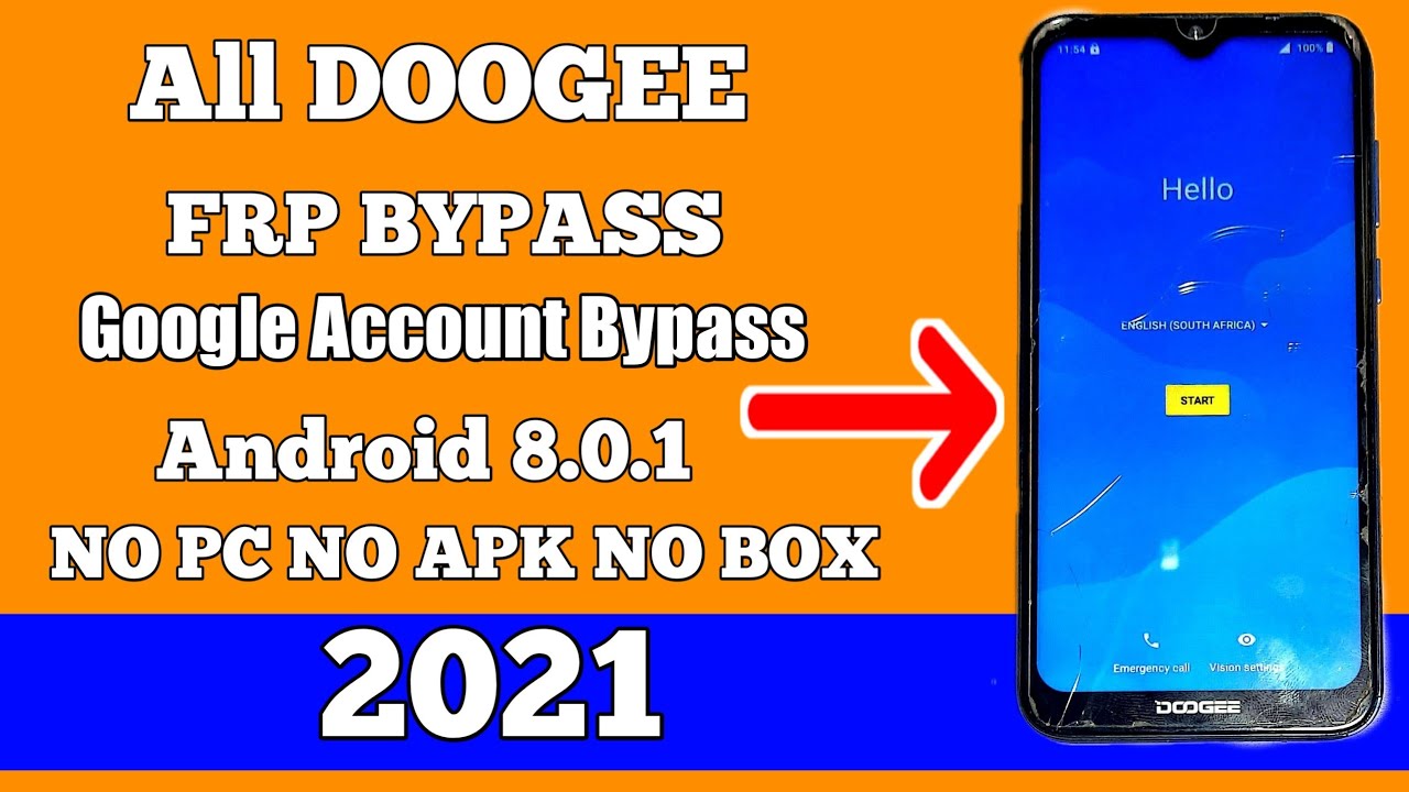 All DOOGEE Google Account Bypass Android 8.0 2021/FRP Remove Google Unlock NO PC NO APK NO BOX 2021