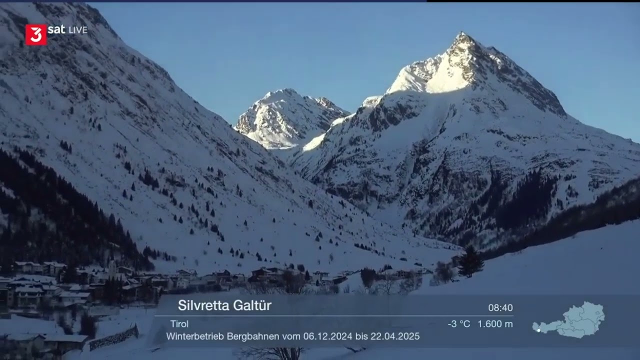 Alpenpanorama 5.2.2025 (majesteettiset Alpit kevään aamuauringossa, ZDF yhteislähetys).