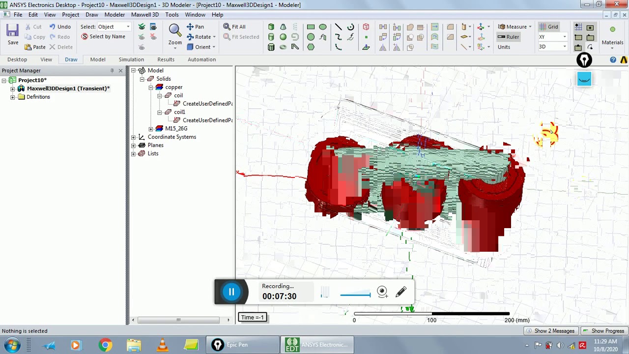 3-Phase transformer Design and analysis (UDP,3D) By ansys electronics