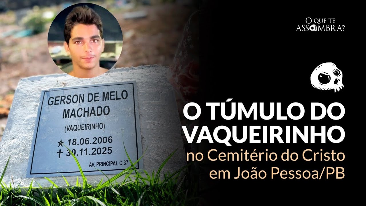 O túmulo do Vaqueirinho no Cemitério do Cristo Redentor - João Pessoa, Paraíba.