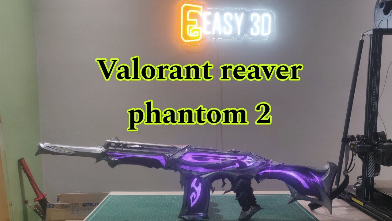 How to make 3D Printed DIY Valorant Reaver Phantom 2 Rifle from Valorant Game -Worlds first replica