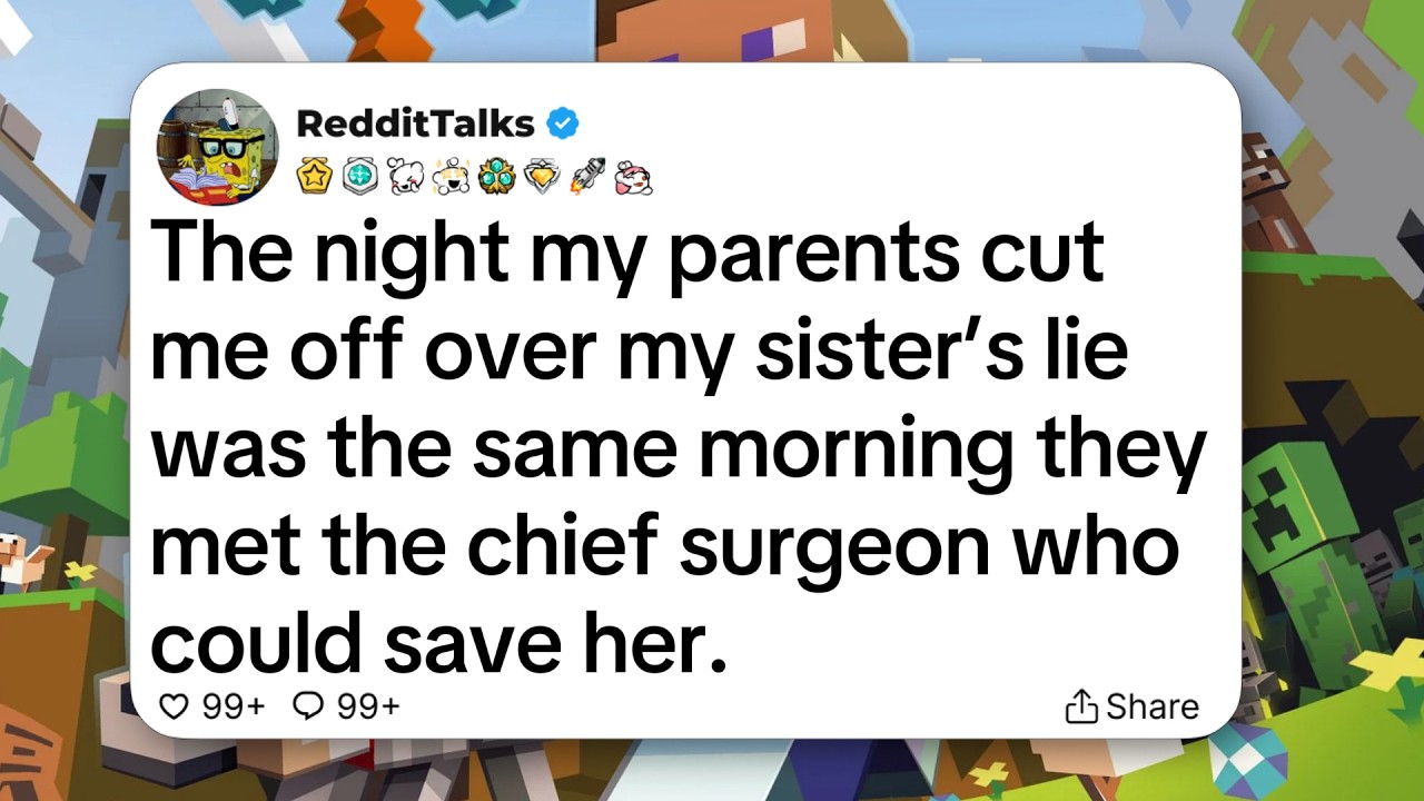 The night my parents cut me off over my sister’s lie was the same morning they met...