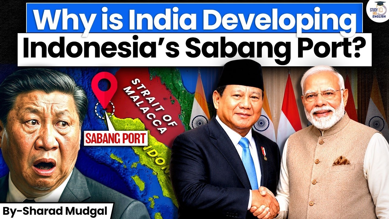 Sabang Port: India's New Strategic Weapon Against China? | Malacca Strait | Indonesia | StudyIQ